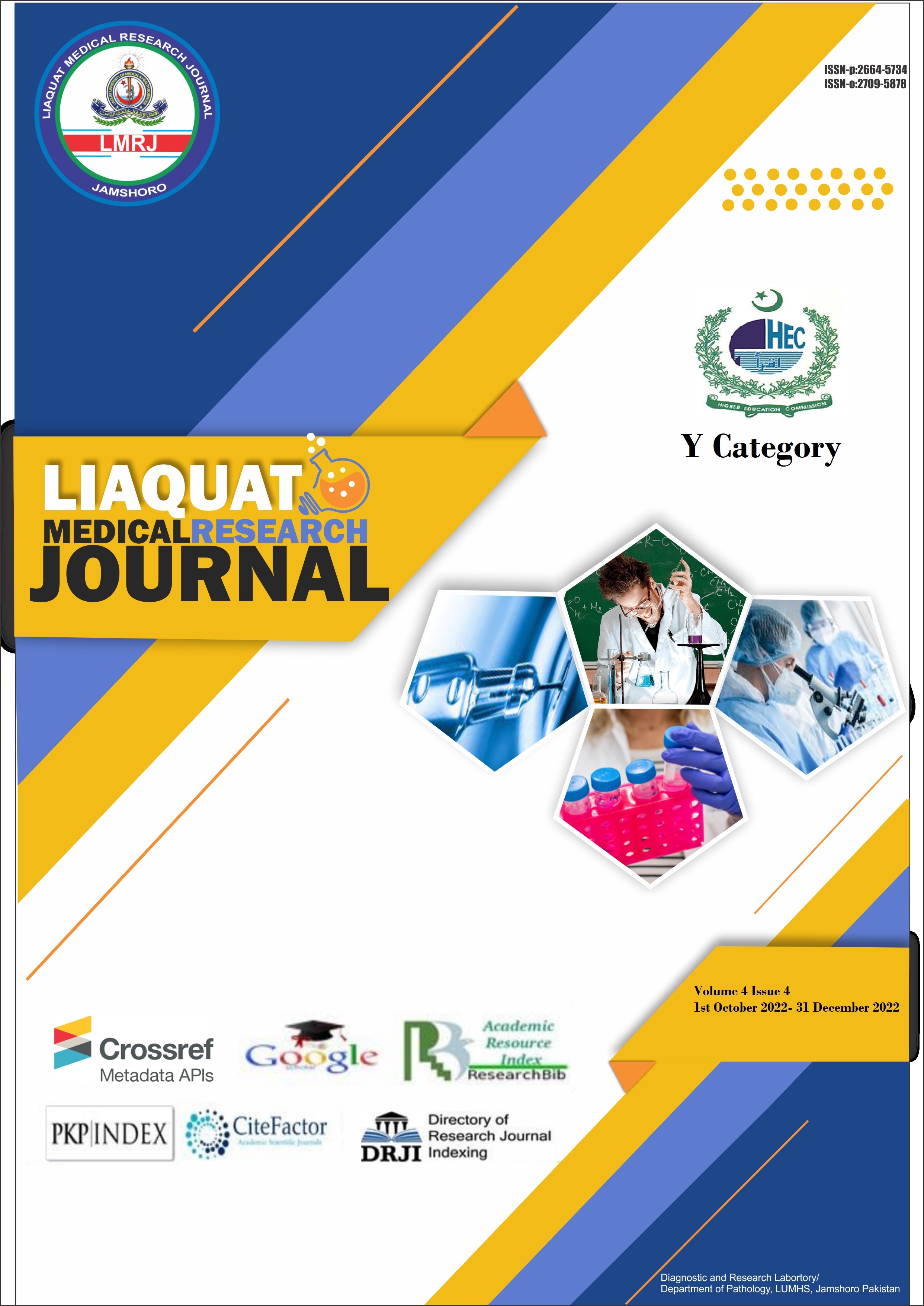 					View Vol. 4 No. 4 (2022): Liaquat Medical Research Journal volume 4 no 4
				