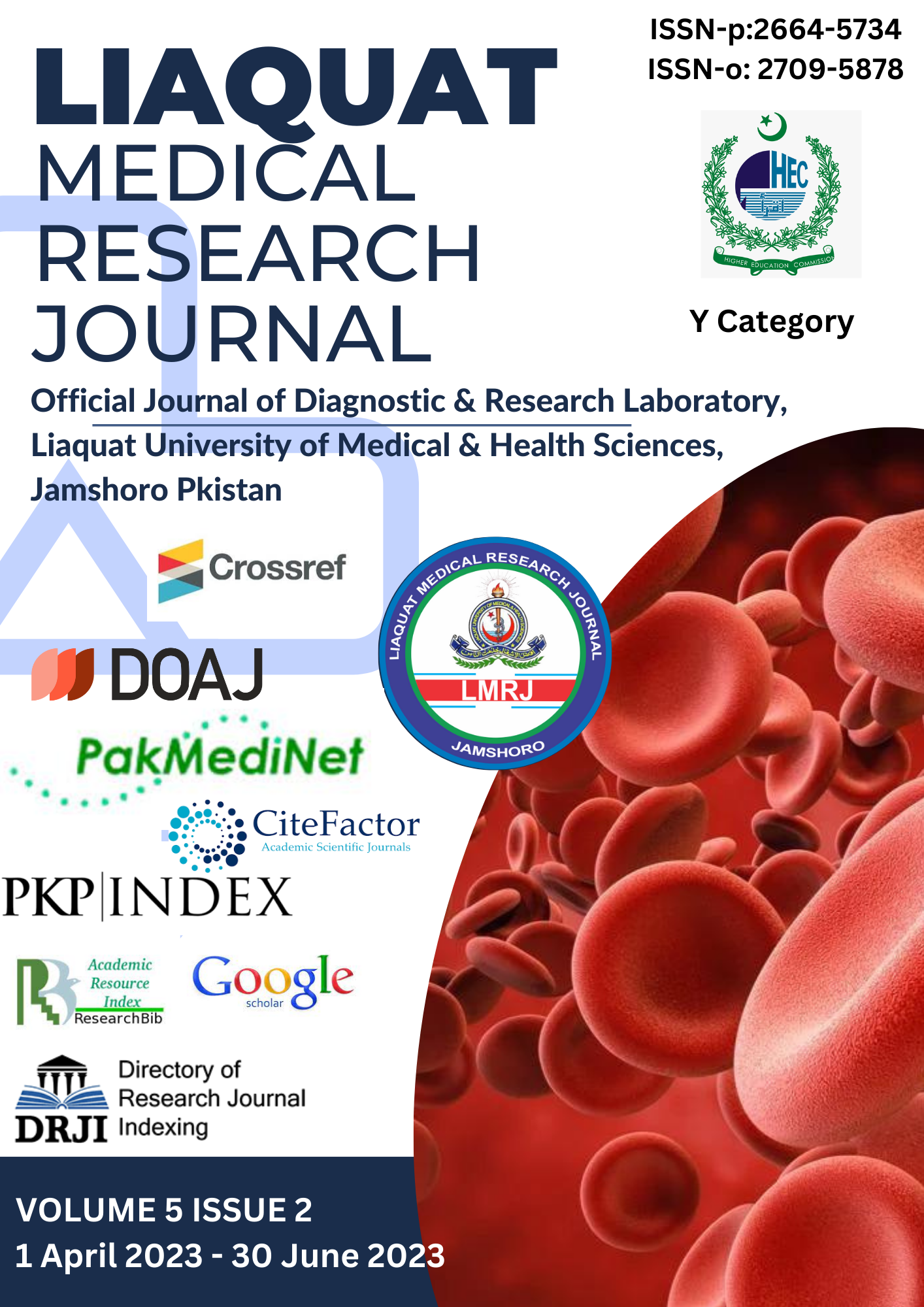 					View Vol. 5 No. 2 (2023): Liaquat Medical Research Journal (Volume 05 Issue 2)
				